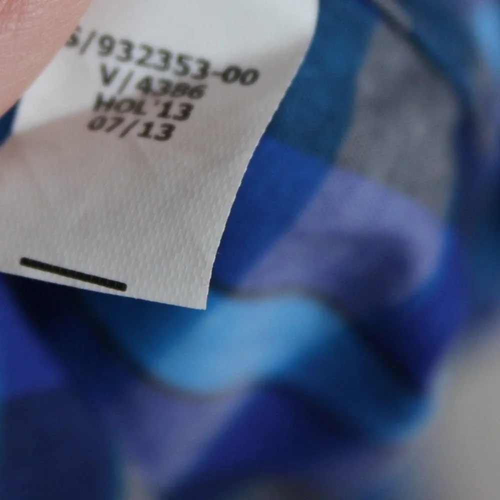 Banana Republic Slim Fit Tall Plaid Button‎ Down Shirt Mens L Blue Gray